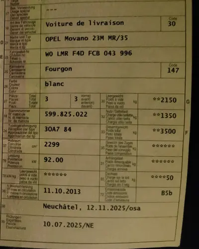 Urgent! Super BUS OPEL Movano 2.3 CDTI. EXPERTISÉ