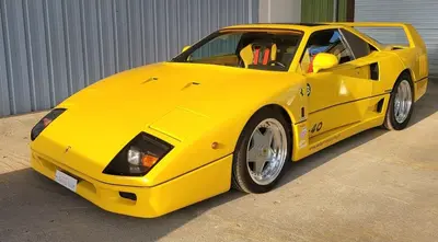 Superbe Replica Ferrari F40 -  sur base Pontiac Fiero 2.8 V6  de 1988