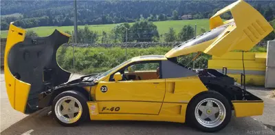 Superbe Replica Ferrari F40 -  sur base Pontiac Fiero 2.8 V6  de 1988