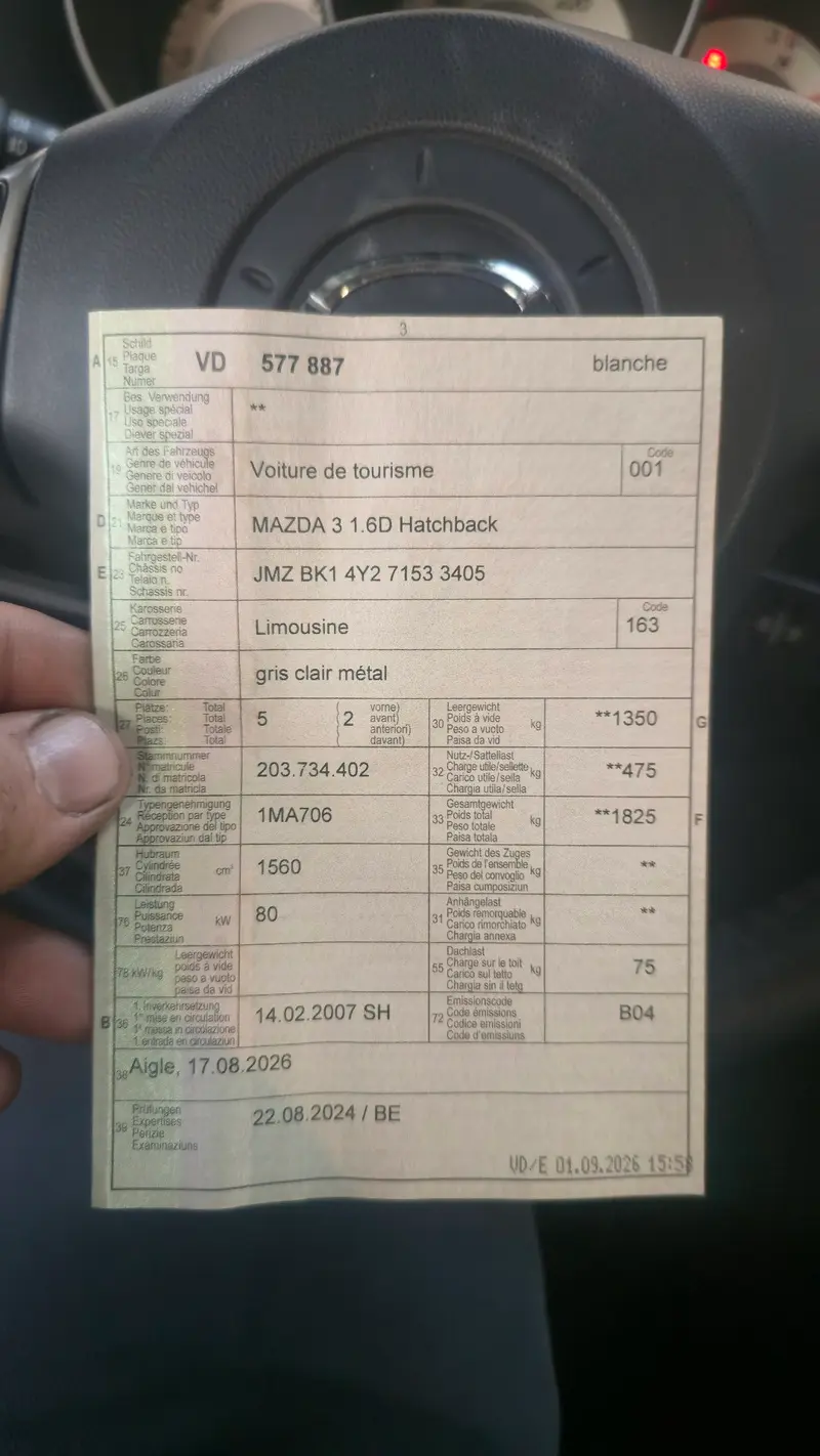 Mazda 3 1.6D Expertisé 87000km