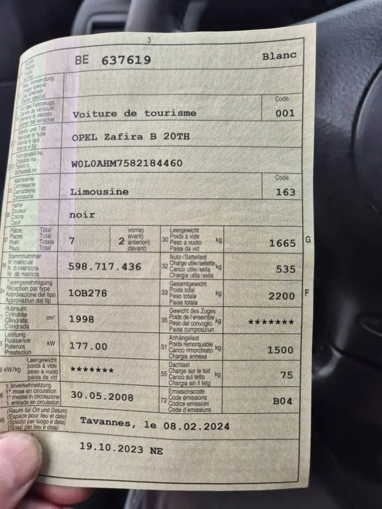 Belle Opel ZAFIRA B 20TH OPC 241CV. Seulement 136000km!